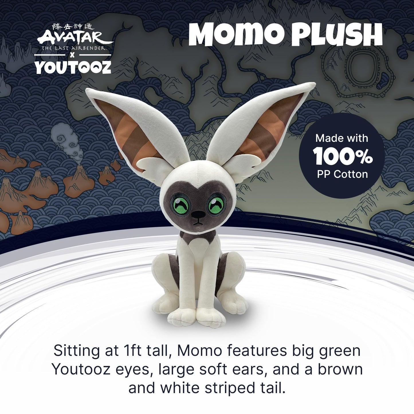 Youtooz Momo Plush Sit 1 ft  Collectible Stuffed Animal from Avatar The Last Airbender (Books-A-Million limited availability) Avatar Collection