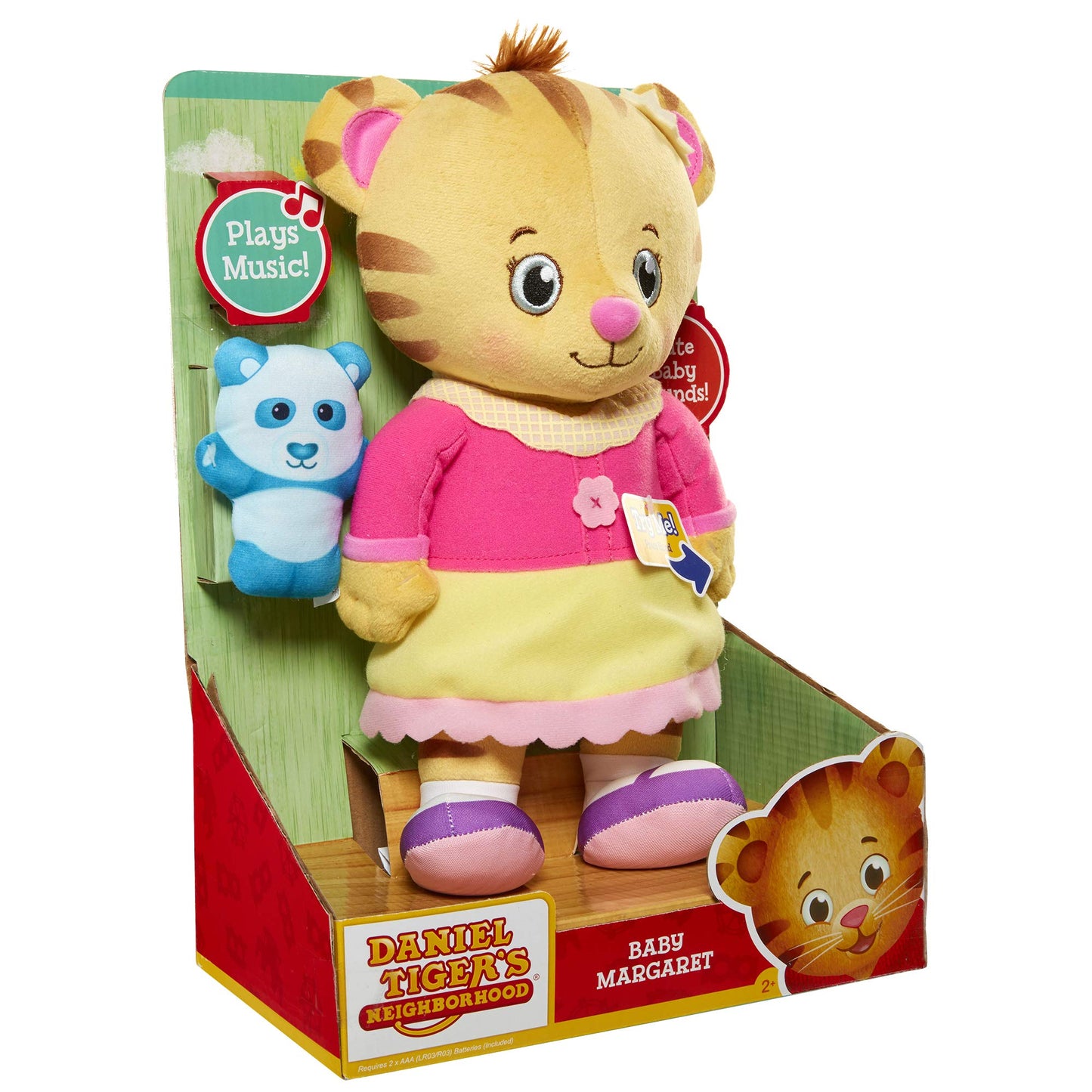 Daniel Tiger's Neighborhood 12 Talking Baby Margaret Plush Toy - Multicolour, 1 Count - Perfect for Kids and Fans