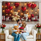 KatchOn, Valentines Day Backdrop - XtraLarge, 72x44 Inch | Valentines Backdrops for Photography | Happy Valentines Day Banner, V