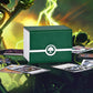 Uaono Mtg Card Deck Box For Trading Cards,Sideload Commander Deck Box Fits 120+ Sleeved Cards, Pu Leather Card Storage Box For Magic Yugioh Ptcg Cards (A- Green&White)