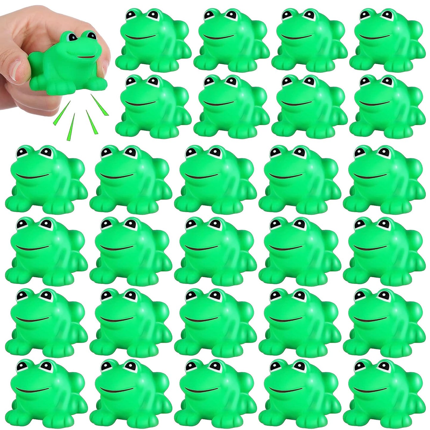 Kymqlyw 50 Pcs Rubber Frog Squeak And Floating Bulk Frog Rubber Bath Toy Mini Frog Toys Frog Bathtub Toys Float For Summer Pool