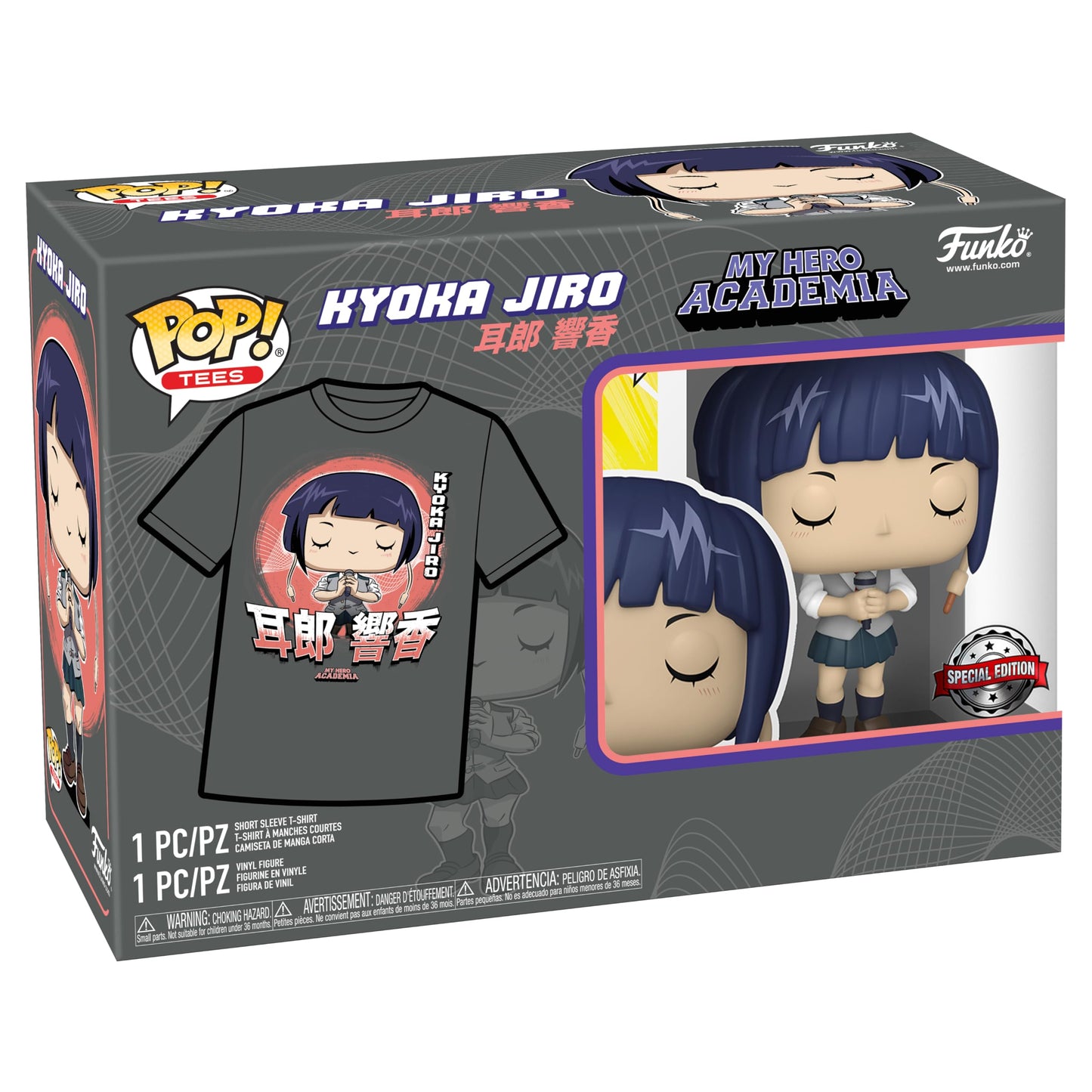Funko Pop! & Tee: Mha - Jirou With Mic - Extra Large - (Xl) - My Hero Academia - T-Shirt - Clothes With Collectable Vinyl Figure