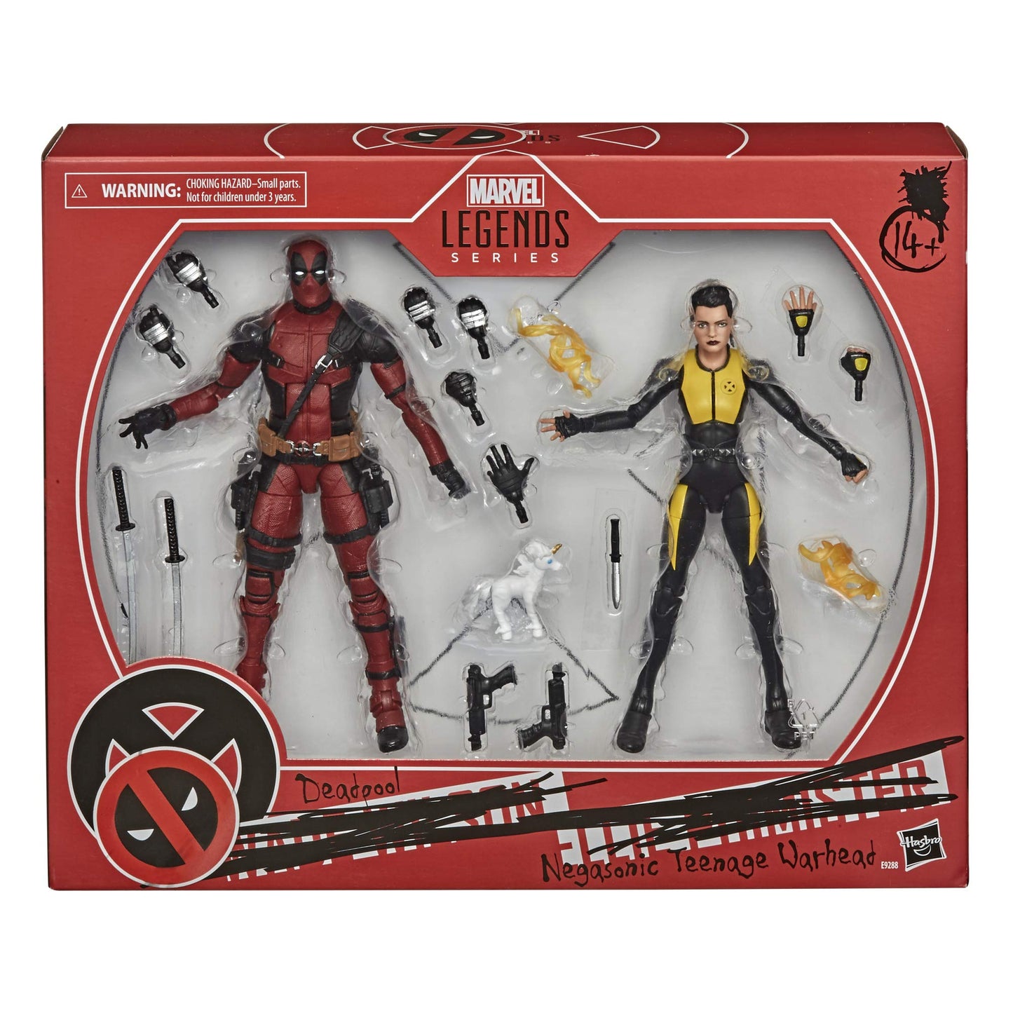 Marvel Hasbro Design And 13 Accessories Legends Series X-Men 6-Inch Collectible Deadpool And Negasonic Teenage Warhead Action Figure Toys