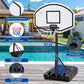 Generic Poolside Basketball Hoop with Height Adjustable 37''''-56'''' Swimming Pool Basketball System with 36'''' x 24'''' Backb