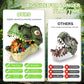 RISUNTOY Dinosaur Toys Set - 45PCS Realistic PVC Figures with Eggs, Trees & Fence, Educational Playset for Kids 3-5, Multicolor