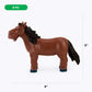 Boley Soft Farm Animal Toys - 6 Piece Assortment - Cute Plastic Figures for Kids Ages 3+ - 6 Pack Cartoon Farm Animals