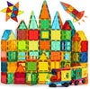 Dimazo 100 Pieces Magnetic Tiles Magnet For Girls Boys Sensory Magnetic Blocks Building Toys For Kids Preschool Learning Montess