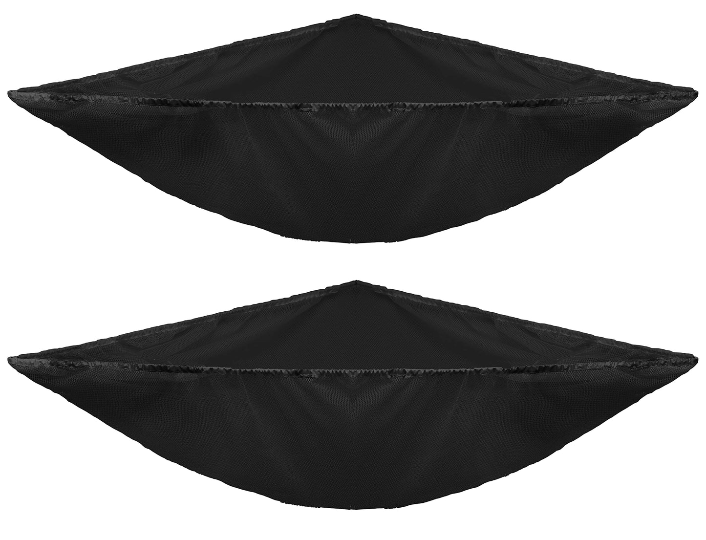 Simple Houseware 2 Pk - Stuffed Animals Jumbo Toy Storage Hammock, Black