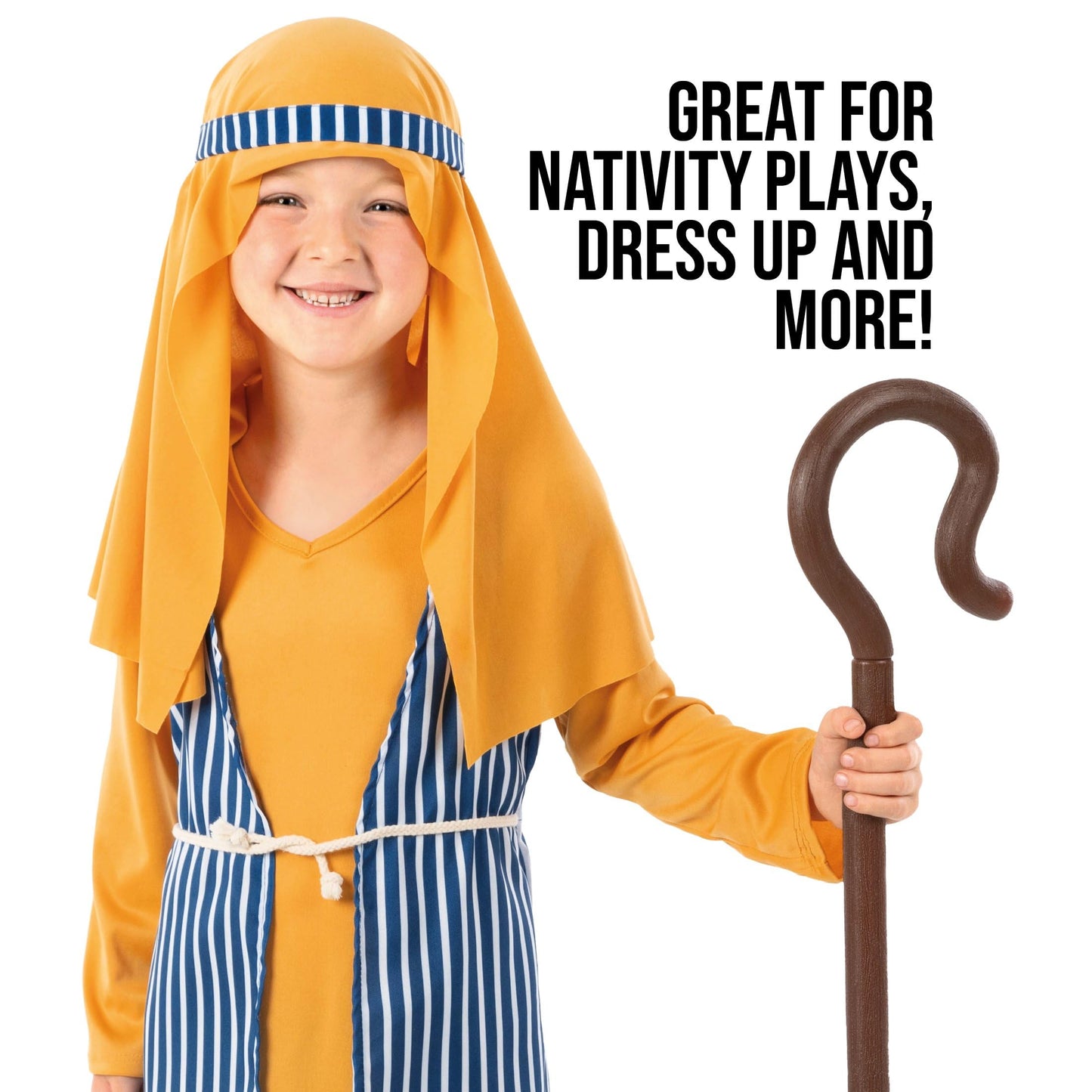 Fun Shack Boys Shepherd Costume Kids, Shepherd Costumes For Kids, Shepherd Boy Costume, Kids Joseph Costume For Boys, Small