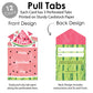 Big Dot Of Happiness Sweet Watermelon - Fruit Cards For Kids - Happy Valentines Day Pull Tabs - Set Of 12