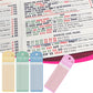 MXFIV Mahjong Card Line Guide - 640 Pcs Plastic Booklet Reader, 2"x8", Neutral/Pastel, Concentration & Rules Helper Accessories