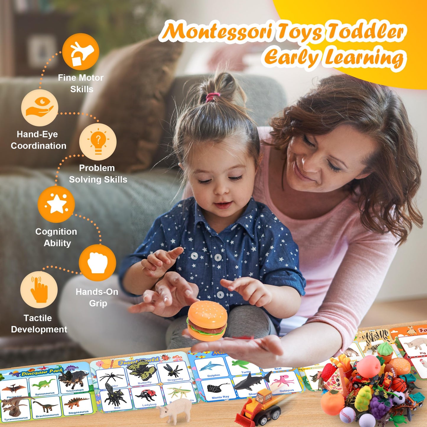 Sorting Toys For Toddlers, Learning Education Toys Montessori Toys, Multiple Theme Playset, Fine Motor Skills Games, Preschool L