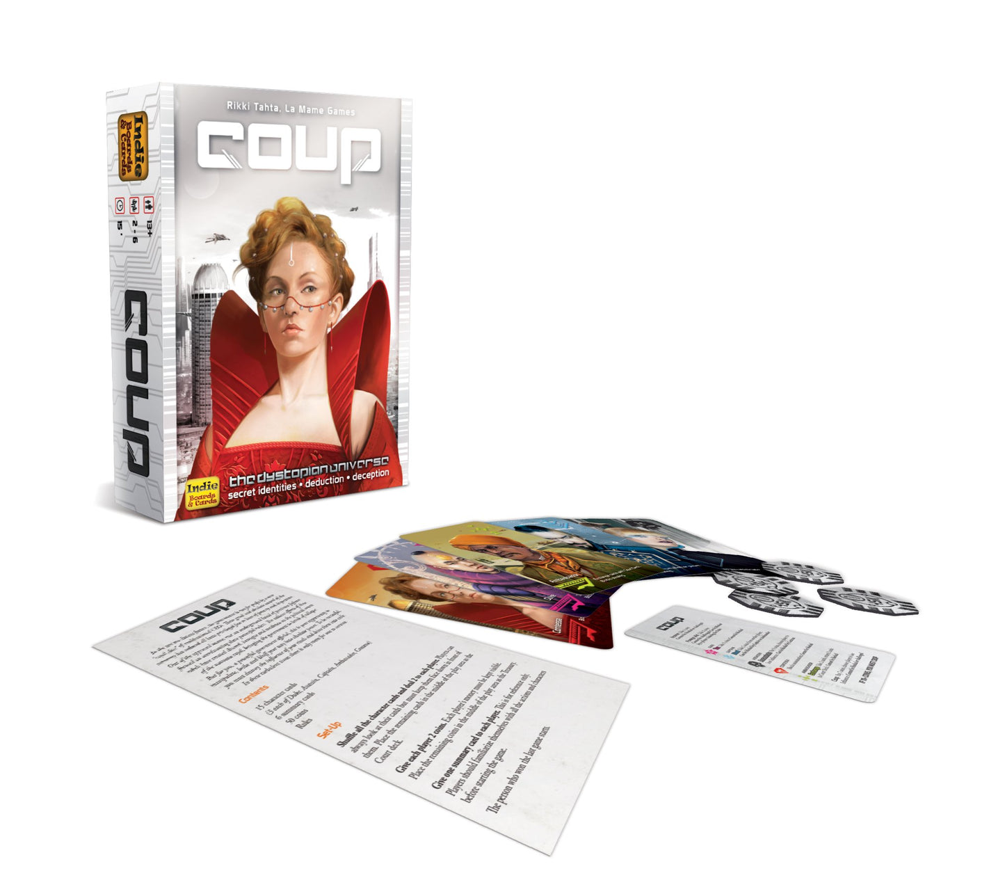 Coup - The Fast, Fun Bluffing Party Game For 2-6 Players. Perfect For Family Game Night With Your Teens Or Friends. Can You Get Away With Your Bluff? Over 1 Million Copies Sold!