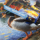 Springbok 1000 Piece Jigsaw Puzzle - Mallard Morning Glow - Unique Cut Cardboard - 24x30 inches - Model 33-11314
