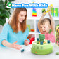 Uneede Frog Bounce And Catch Game Toys,Popping Board Games For Kids Age 4-6,Frog Pop Up Game,Catching Music Games For Kids 4-8 8