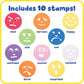 READY 2 LEARN Giant Stampers - Feelings - Set of 10 - Easy to Hold Foam Stamps for Kids - Arts and Crafts Stamps for Displays, P