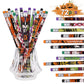 xutengy 72Pcs Halloween Pencils Stationery Party Favors Set, Halloween Themed Pencil Set Gifts Kit for Kids Halloween Party Supp