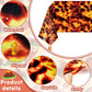 Irenare Lava Tablecloth 3-Piece Set, Waterproof Plastic, 4.3 ft x 7.2 ft, Halloween Volcano Design, Oil Resistant Party Supplies