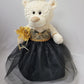 KINNEX COLLECTIONS SINCE 1997 20 Quince Anos Quinceanera Last Doll Teddy Bear with Dress (Centerpiece) ~ ARC16831-17G (Black/Gol