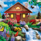 Masterpieces 750 Piece Jigsaw Puzzle For Adults And Family - Floral Falls - 18''X24''