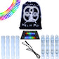 UltraPoi HelixPoi Set - LED Visual Poi with 70+ Color Modes - Spinning Light LED Poi w/LED Glowstick Handles  Soft Cases & Adjustable Leashes - Ideal Flow Arts for Music Festivals  Parties  & Raves