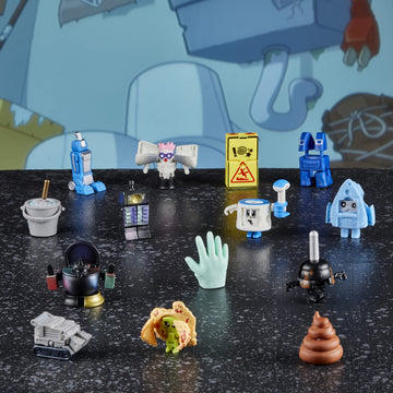 Transformers Toys Botbots Ruckus Rally Series 6 Custodial Crew & Pet Mob 32 Character Bundle, 2-In-1 Collectible Figures, Kids Ages 5 & Up