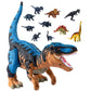 TEMI Large Dinosaur Toys for Kids Boys Toddlers 3 4 5 6 7 Years, Tyrannosaurus Dinosaur with Mist Spray, Light and Sound, Big Di