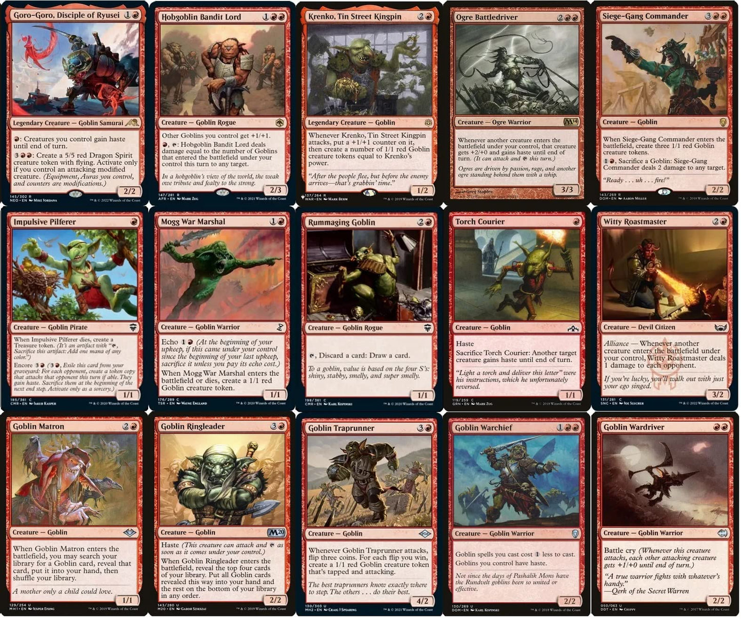 MTG Decks & More Goblin EDH Deck - Custom 100 Card Commander - Red - Paper