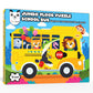 Play Panda School Bus Jumbo Floor Puzzle,15 Large Piece Learning Toy for Kids Age 3+