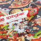 Springbok 1000 Piece Jigsaw Puzzle - Pizza Night, 24"x30", Cardboard, Colorful Pizza Parlor Design