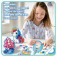 ATFUNSHOP 8 Packs Poke in Crafts Art Kits - Unicorn & Mermaid, Small Paper Craft Kits for Girls 4-9 Years, Mess Free DIY Birthday Gift