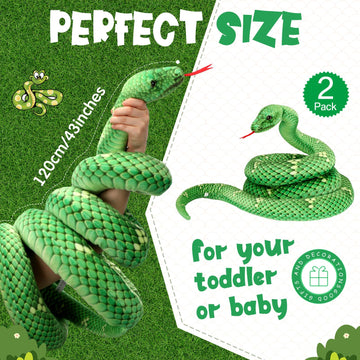 Hiboom Giant Snake Plush Large Stuffed Animal Snake Realistic Stuffed Snake Lifelike Plush Snake Toy Gifts For Birthday Hallowee