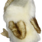 Folkmanis Mini Barn Owl Finger Puppet Cream, Brown, 1 Ea