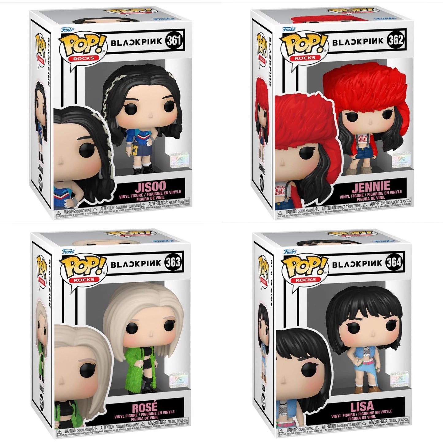 Funko Pop! Blackpink - Set Of 4 Lisa, Jennie, Jisoo, And Rose