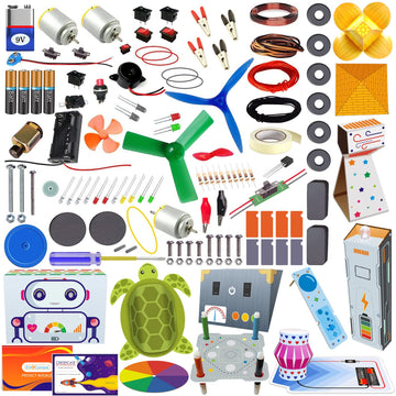 Kit4Curious 100 Diy Projects + 13 Activities - Science & Fun Innovation Kit - Steam Learning Hobby Science Exploration Toy - Sma