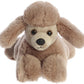 Aurora Adorable Mini Flopsie Paysley Poodle Stuffed Animal - Playful Ease - Timeless Companions - Brown 8 Inches