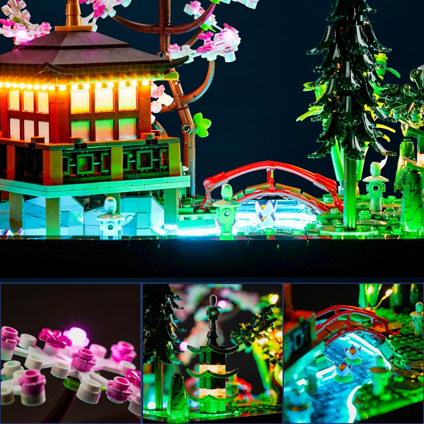 Brickbling Led Light Compatible With Lego Tranquil Garden 10315 Building Set (Lights Only), Creative Lighting Compatible With Le