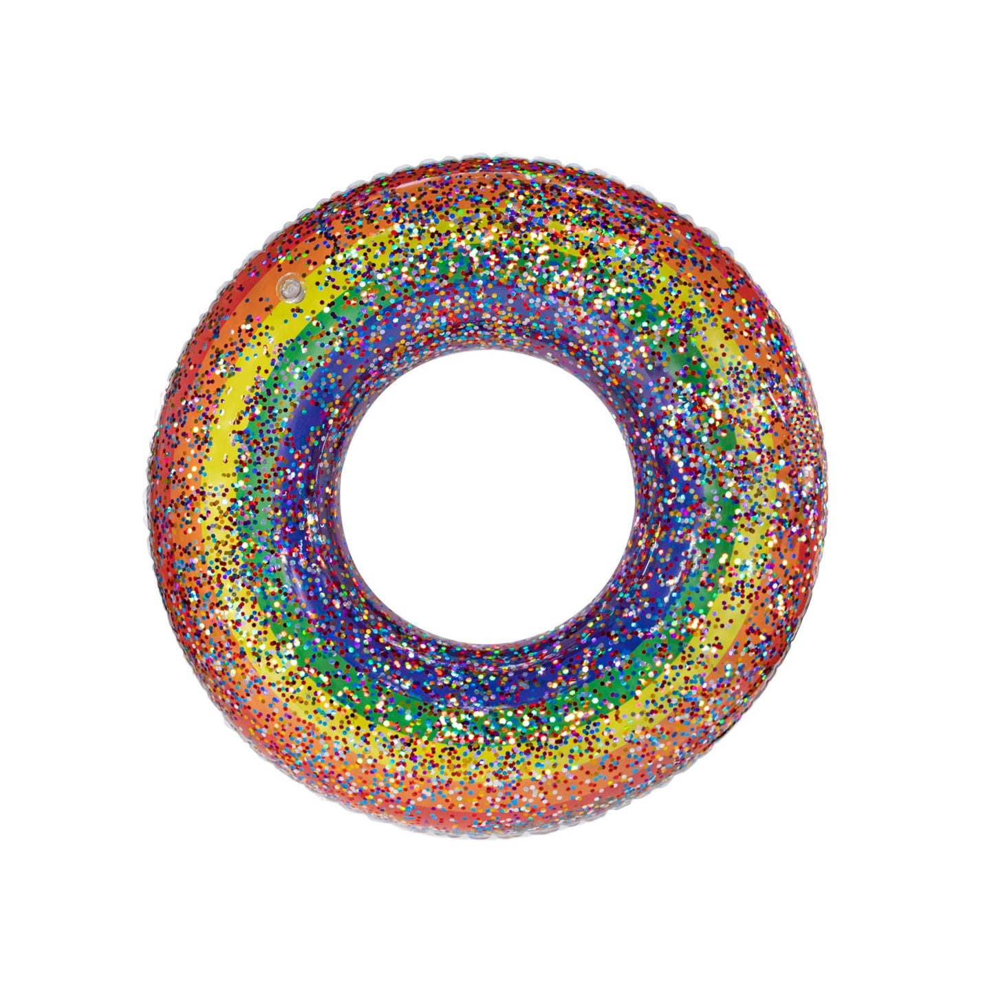 Poolcandy Jumbo Pool Tube, 48, Multiple Tube Styles (Classic Rainbow Glittered 42 Pool Tube)