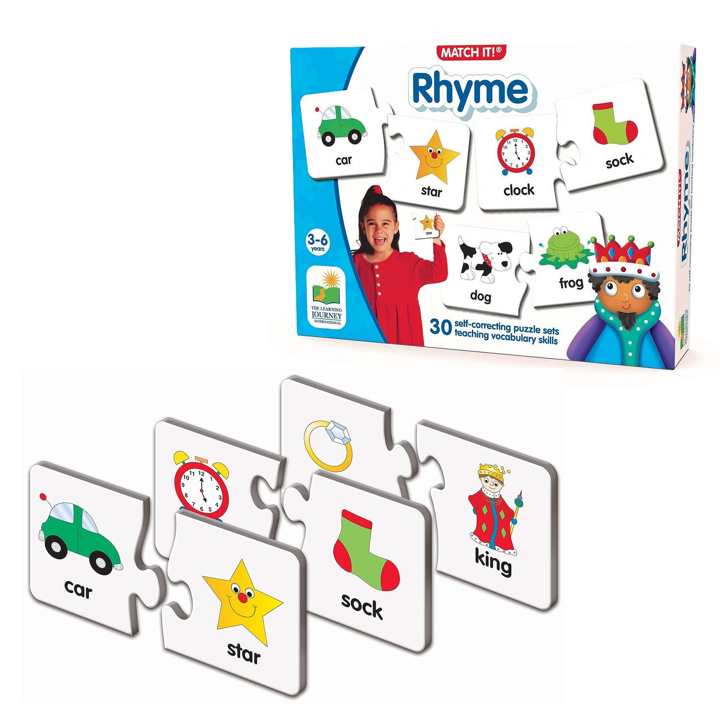 The Learning Journey: Match It! - Rhyme - Rhyming Puzzle Game For Kids Ages 3-5, Learn To Read With Preschool Learning Materials