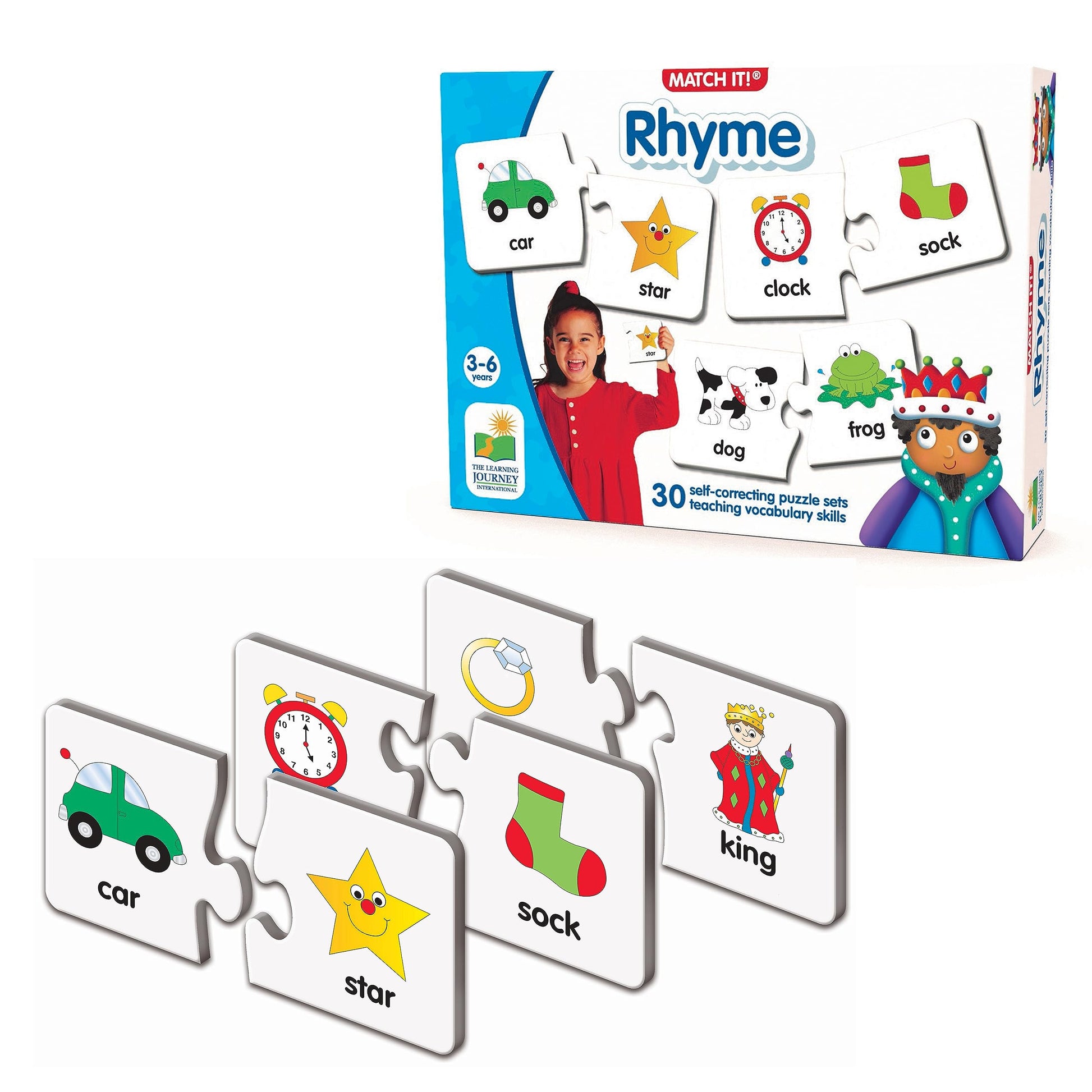 The Learning Journey: Match It! - Rhyme - Rhyming Puzzle Game For Kids Ages 3-5, Learn To Read With Preschool Learning Materials