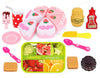 SHAKTISM Colourful Tableware Yummy Pizza Role Play Toy, Fruit Cut Set, Cake Cutting Set for Kids, Pizza, Cakes, Pasteries, Softy