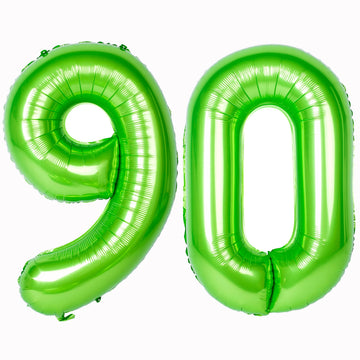 Number Balloons 40 Inch Green Birthday Party Decorations 90St Digital Jumbo Helium Foil Mylar Balloon