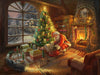 Ceaco 1000-Piece Puzzle - Thomas Kinkade Santa’s Special Delivery - Red Cardboard - Model 3328-33