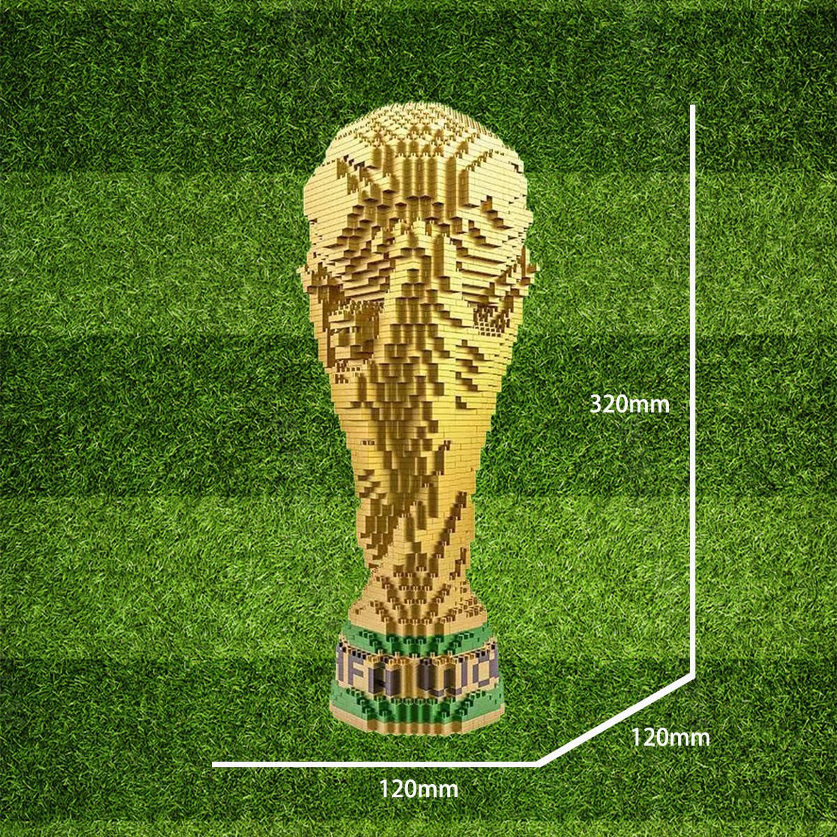 Bdydt Architecture Micro Mini Blocks World Cup Trophy Model Building Set-(4000+ Piece) Micro Mini Bricks Toy, Gift For Adults An