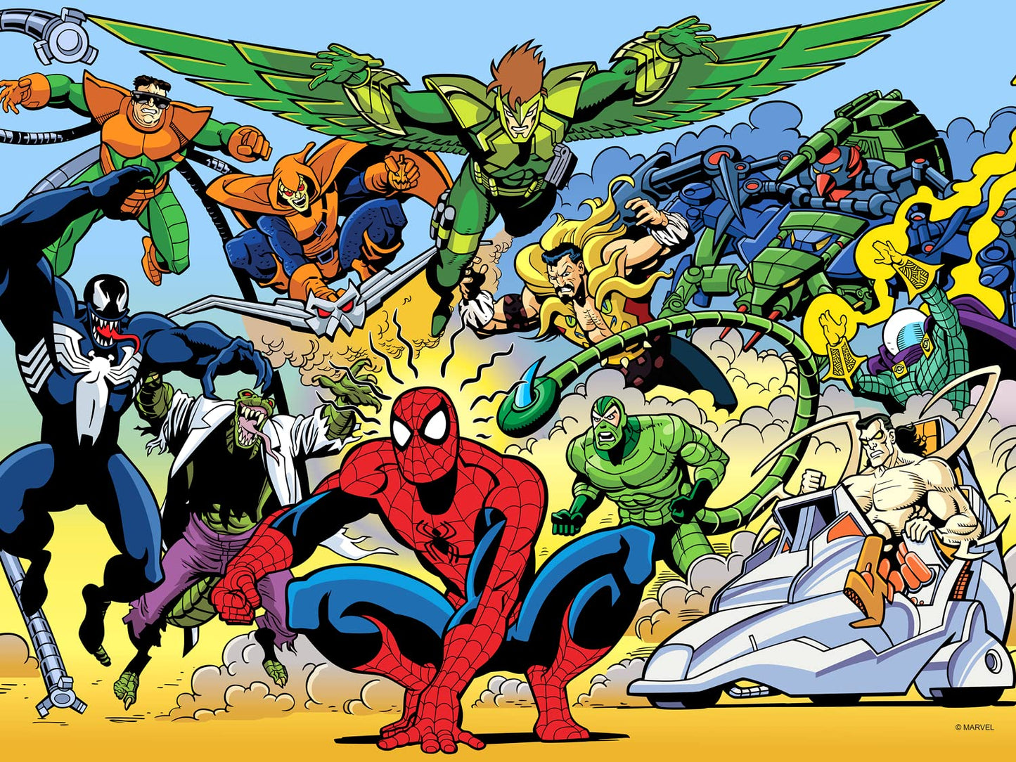Buffalo Games Spider-Sense 400 Piece Jigsaw Puzzle - Large Multicolor Paper Puzzle for Families - Model 22013