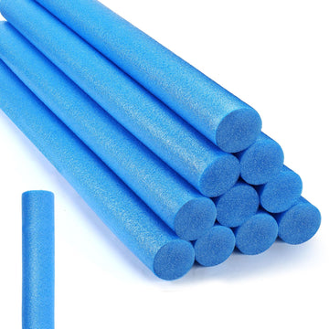 Kathfly 12 Pcs Floating Pool Noodles Foam Tube 1.5 X 35 Inches Floating Foam Tube Round Solid Noodle For Adults Swimming Craft Project(Blue)