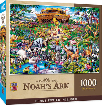 Masterpieces 1000 Piece Jigsaw Puzzle For Adults, Family, Or Youth - Noah'S Ark - 19.25''X26.75''