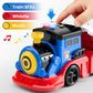 iPlay, iLearn Kids Launching Truck Toys for Boys Ages 3-5, Toddler Track Toy, 4 Mini Diecast Race Cars, Balls Shooting Game, Lar
