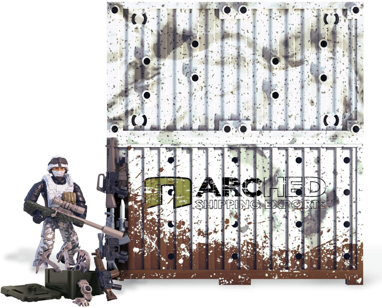 Mega Brands Mega Construx Call of Duty Arctic Armory Building Set, Small, Multi, Model GCP09, Durable Plastic