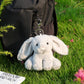 Apricot Lamb Cute Toys Plush Grey Bunny Rabbit Stuffed Animal Soft Keychain For Kids Bag, Purse, Backpack, Handbag (Grey Bunny，4.7 Inches)